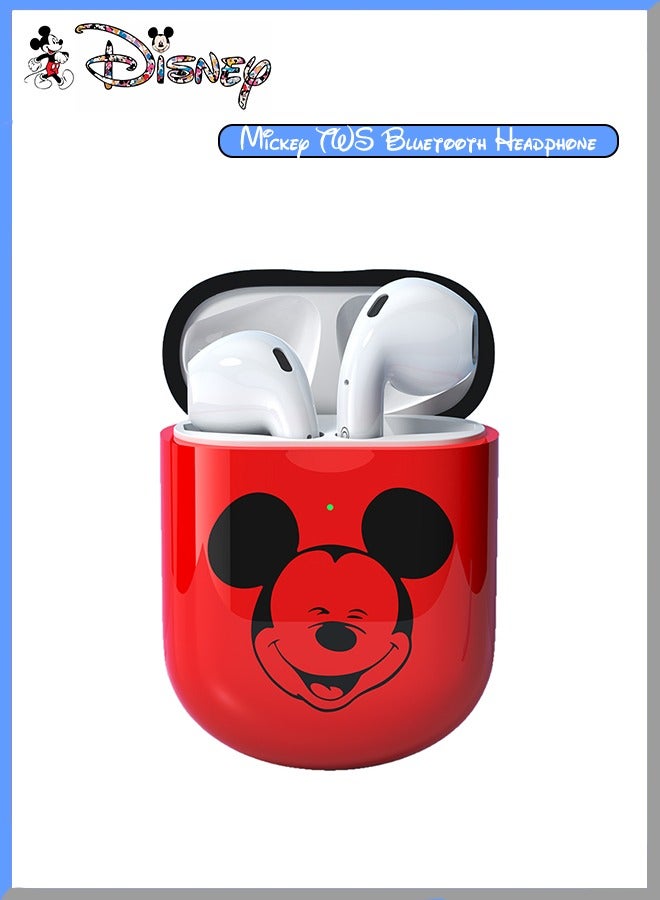 Disney Mickey Mouse True Wireless Headphones Bluetooth 5.1 Earphones Sport ENC Noise Reduction Gaming Earbuds