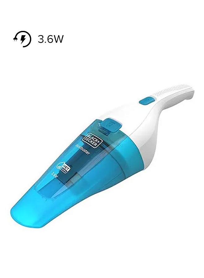 Cordless Vacuum Cleaner with lithium technology and double filtering system 385 ml 3.6 W WDC115WA-B5 White/Blue