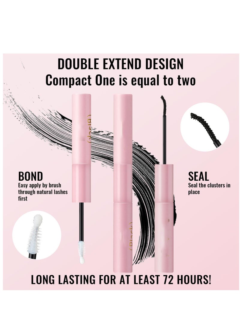 Lash Bond and Seal Waterproof, Cluster Lash Glue for Cluster Eyelash Extensions, Strip Eyelash Bond and Seal Waterproof with Strong Hold And Latex Free for All Day Wear