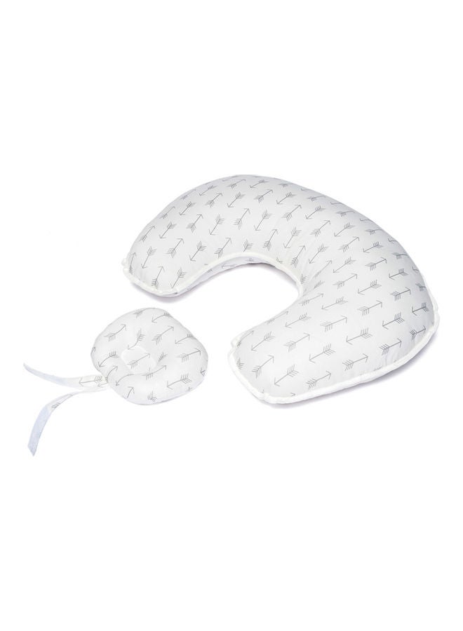 2-Piece U-Shape Cotton Nursing Pillow Set