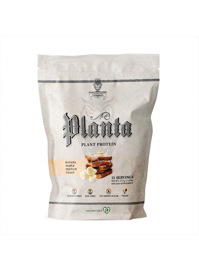 Planta - Premium Organic Plant-Based Protein | Vegan & Keto Friendly | Gourmet Flavors with No Bloating or Stomach Upset | Gluten & Soy Free | No Added Sugar | 25 Servings | Banana Maple