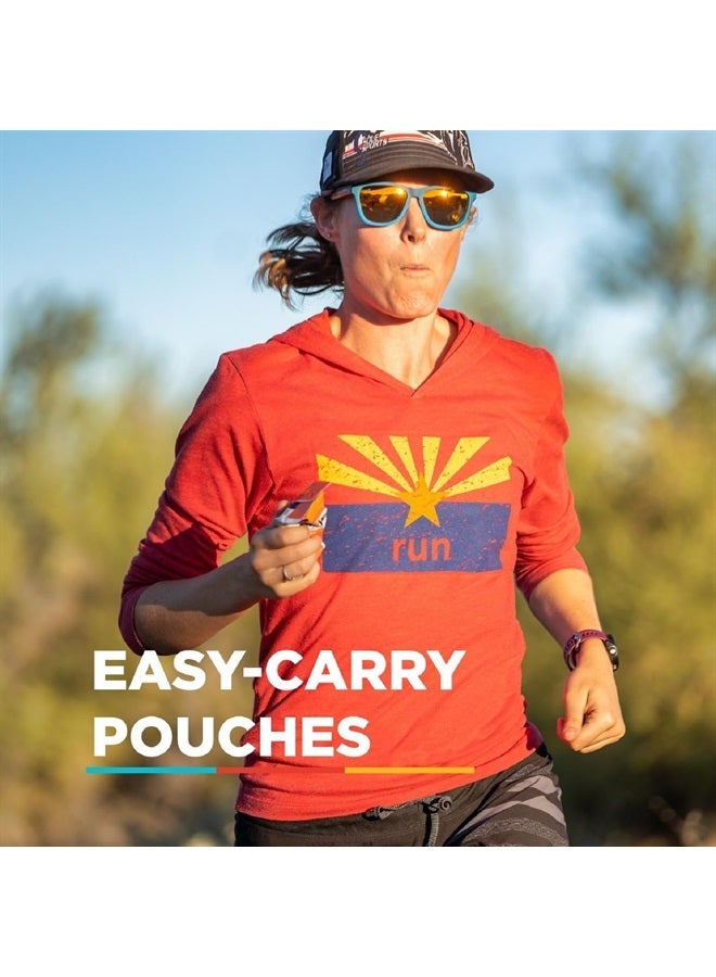 Energy Chews, Variety Pack Energy Gummies with Electrolytes, Vegan, Gluten-Free, Kosher, Caffeine/Caffeine-Free, and Dairy-Free On-The-Go Energy for Any Workout, 12 Bags (24 Servings Total)