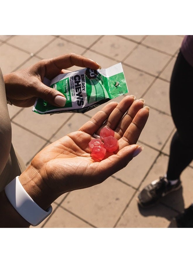 Energy Chews, Variety Pack Energy Gummies with Electrolytes, Vegan, Gluten-Free, Kosher, Caffeine/Caffeine-Free, and Dairy-Free On-The-Go Energy for Any Workout, 12 Bags (24 Servings Total)