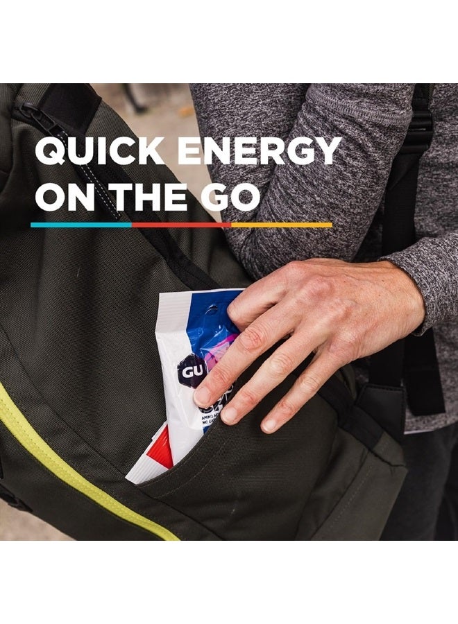 Energy Chews, Variety Pack Energy Gummies with Electrolytes, Vegan, Gluten-Free, Kosher, Caffeine/Caffeine-Free, and Dairy-Free On-The-Go Energy for Any Workout, 12 Bags (24 Servings Total)