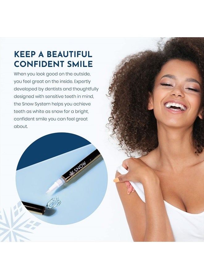 Snow Extra-Strength Teeth Whitening Serum - Oral Care Teeth Whitener Pen - Whitening Pen for Stain Removal & Whiter Teeth - Tooth Whitener with Carbamide & Hydrogen Peroxide - 2 Pack