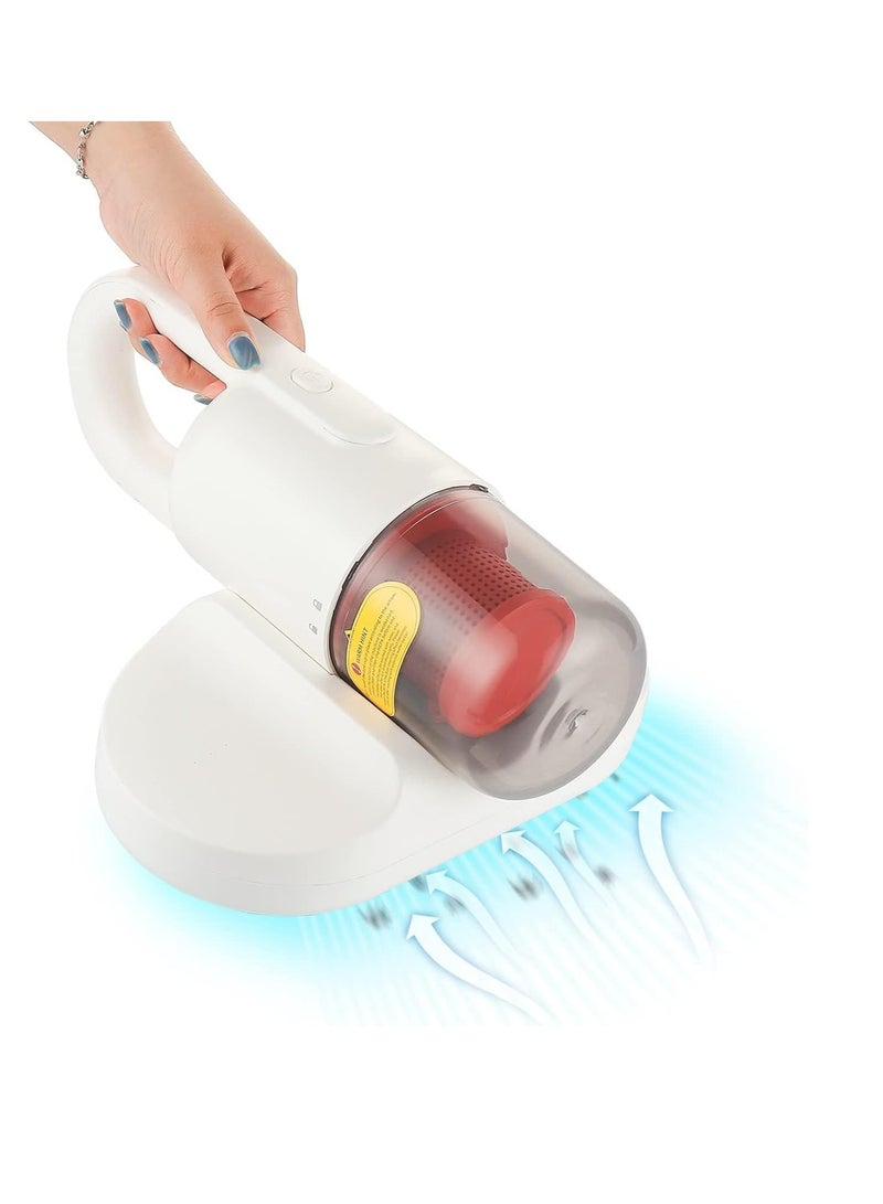 Mattress Vacuum Cleaner, Handheld Bed Vacuum Machine with 15KPa Powerful Suction, Washable Filter, Dust Vacuum Cleaner for Bed Sofa Mattress Carpet Pillow