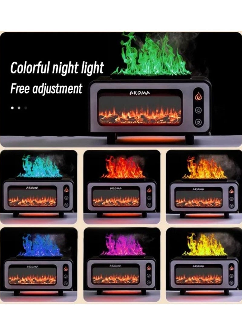 Vintage Fireplace   LED  Ultrasonic Aroma  Diffuser