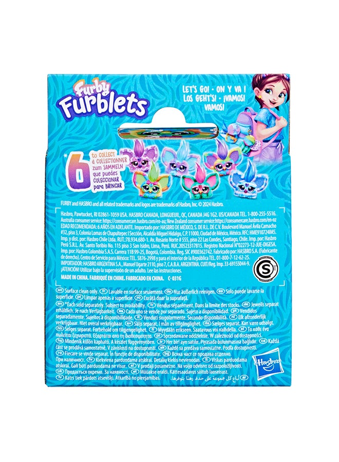 Furblets Pix-Elle Mini Friend, 45+ Sounds, Gamer Music & Furbish Phrases, Electronic Plush Toys for Girls & Boys 6 Years & Up, Multicolor
