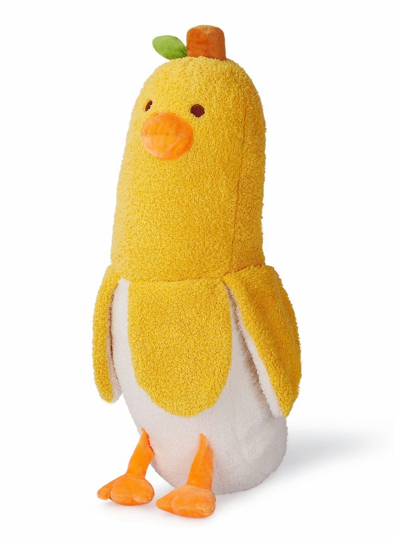 Banana Duck Plush Toy, Stuffed Animals Duck, 50cm Real   Stuffed Plushie Pillow Doll, Soft Fluffy Peel Banan Duckling Hugging Cushion Decor, Present for Kids and Adults