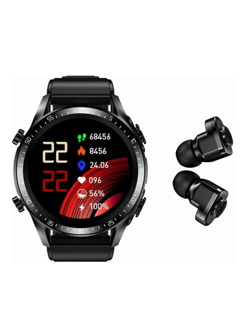 2 in 1 Smart Watch with Earbuds 1.28