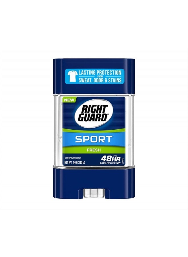 Sport 3D Odor Defense, Anti-Perspirant Deodorant Clear Gel, Fresh 3 oz (Pack of 5)