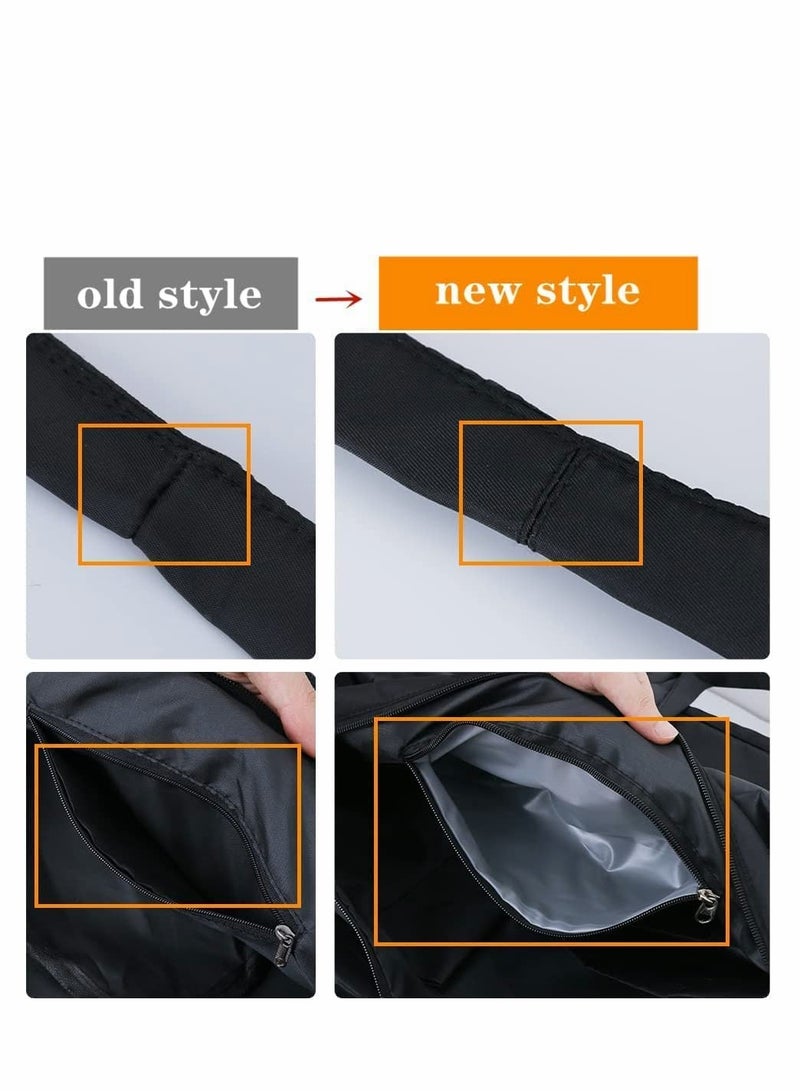 Gym Sport Bag, Light Gym Bag, Yoga Mat Bag and Carriers with Yoga Mat Strap, Waterproof Bag, Large Sports Duffel Bag, Training Handbag with Shoes Compartment Luggage Weekender Travel Bag, Black