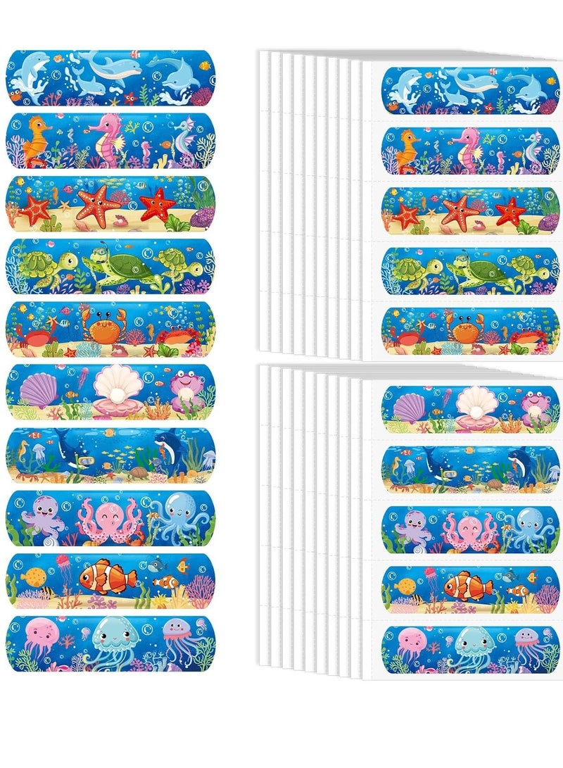10 Style Kid Bandages,   Cartoon Bandage, 200 Pcs   Cartoon Bandages for Kids Waterproof Breathable Bandages Protect Scrapes and Cuts for Girls Boys Children Toddlers