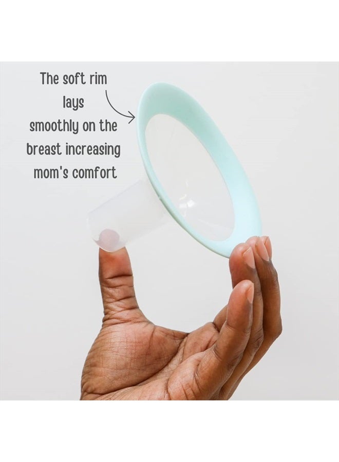 Flex Breast Nipple Shield Latch Assistance Inverted or Flat- Comfortable & Soft for Easy Pumping Use for Z1 Z2 Breast Pump (28 mm) 2 Pack