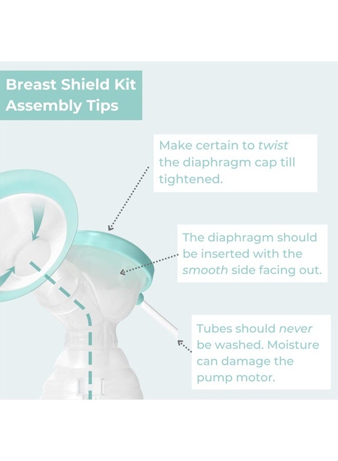 Flex Breast Nipple Shield Latch Assistance Inverted or Flat- Comfortable & Soft for Easy Pumping Use for Z1 Z2 Breast Pump (28 mm) 2 Pack