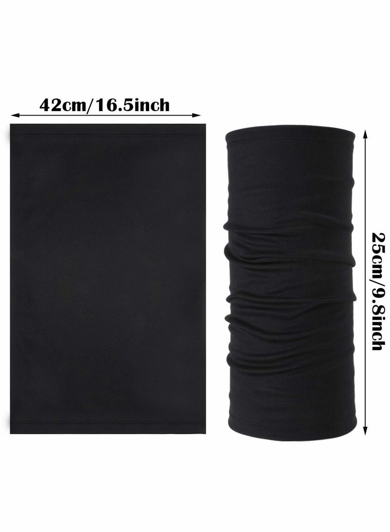Face Cover, 6 PCS Neck Gaiter Face Mask for Women Men, Balaclava Face Breathable Bandana Sun Protection Cycling Running, Unisex Face Cover Scarf for Outdoor Sports