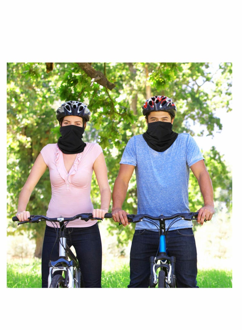 Face Cover, 6 PCS Neck Gaiter Face Mask for Women Men, Balaclava Face Breathable Bandana Sun Protection Cycling Running, Unisex Face Cover Scarf for Outdoor Sports