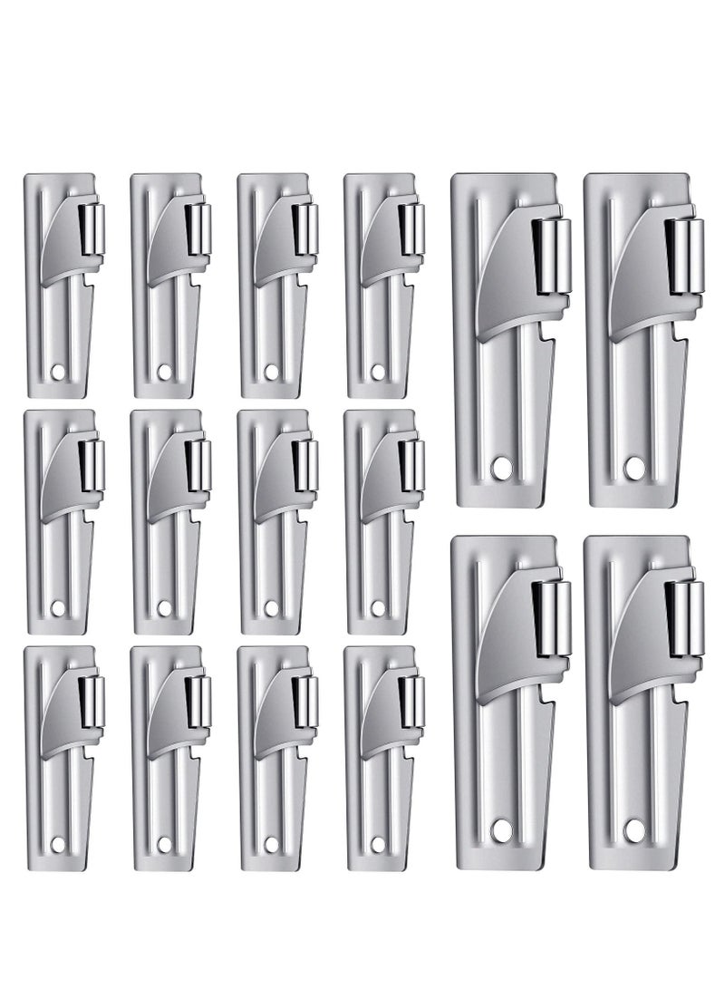 16 Packs Camping Can Opener Stainless Steel Military Can Opener Survival Can Opener Army Can Opener Backpack Can Opener