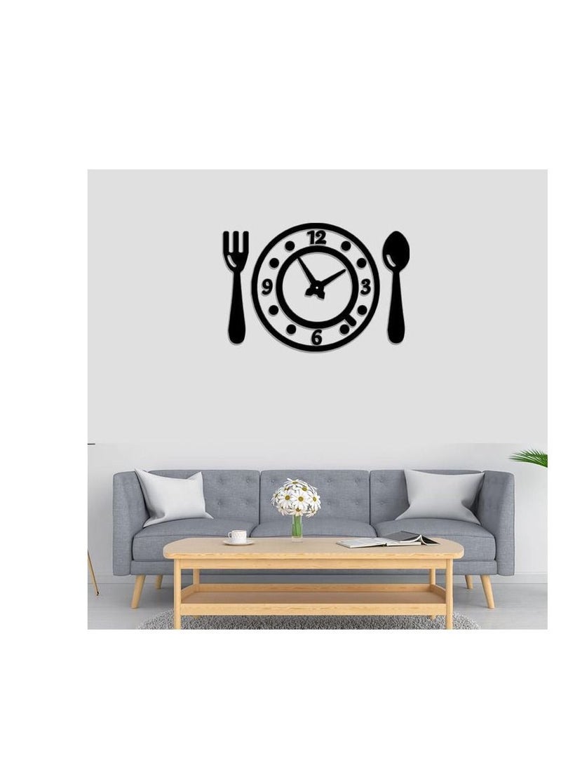 Fork & Spoon 3D Wall Clock