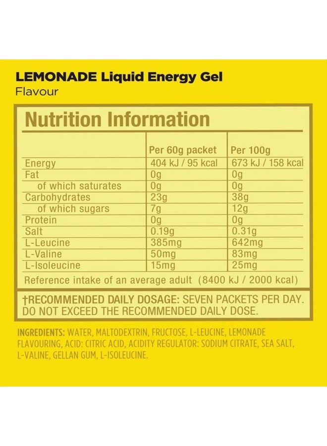 Energy Liquid Energy Gel With Complex Carbohydrates, Vegan, Gluten-Free and Dairy-Free On-the-Go Energy for Any Workout, 12-Count, Assorted Flavors