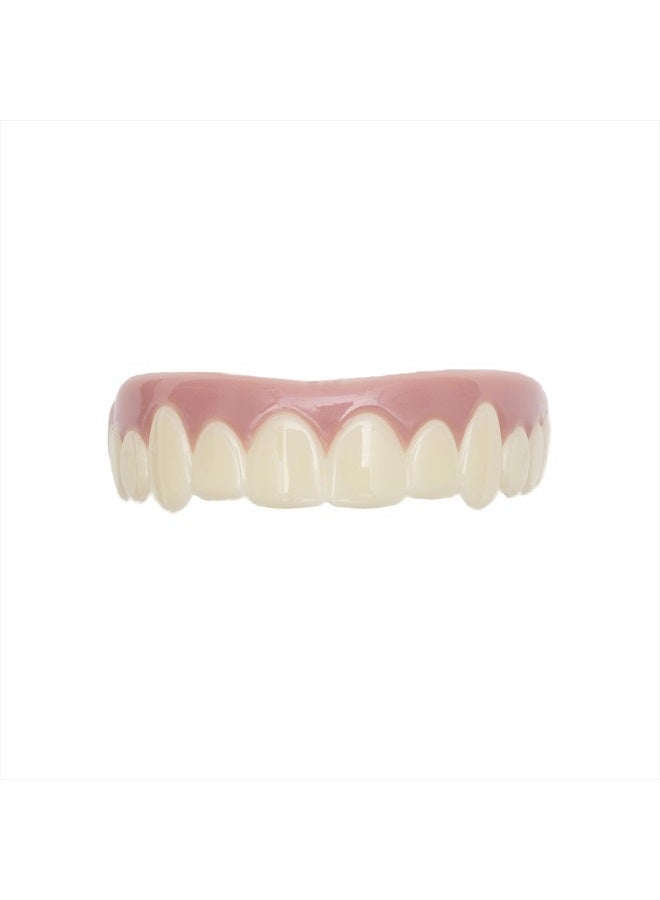 Premium Cosmetic Teeth - 1 Pack - Small, Natural White - Upper Veneers - Custom Fit at Home, DIY Smile Makeover - Made in USA