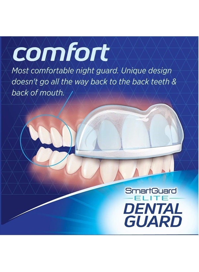 Dental Guard SMARTGUARD Elite (2 Guards 1 Travel case) Front Tooth Custom Anti Teeth Grinding Night Guard for Clenching - Dentist Designed - Bruxing Splint Mouth Protector for Relief of Symptoms