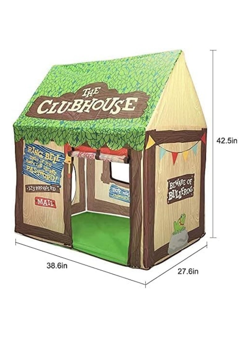 Kids Play Tent Playhouses with Lights and Storage Bag Boys Girls Indoor Outdoor Activity Center Reading Corner