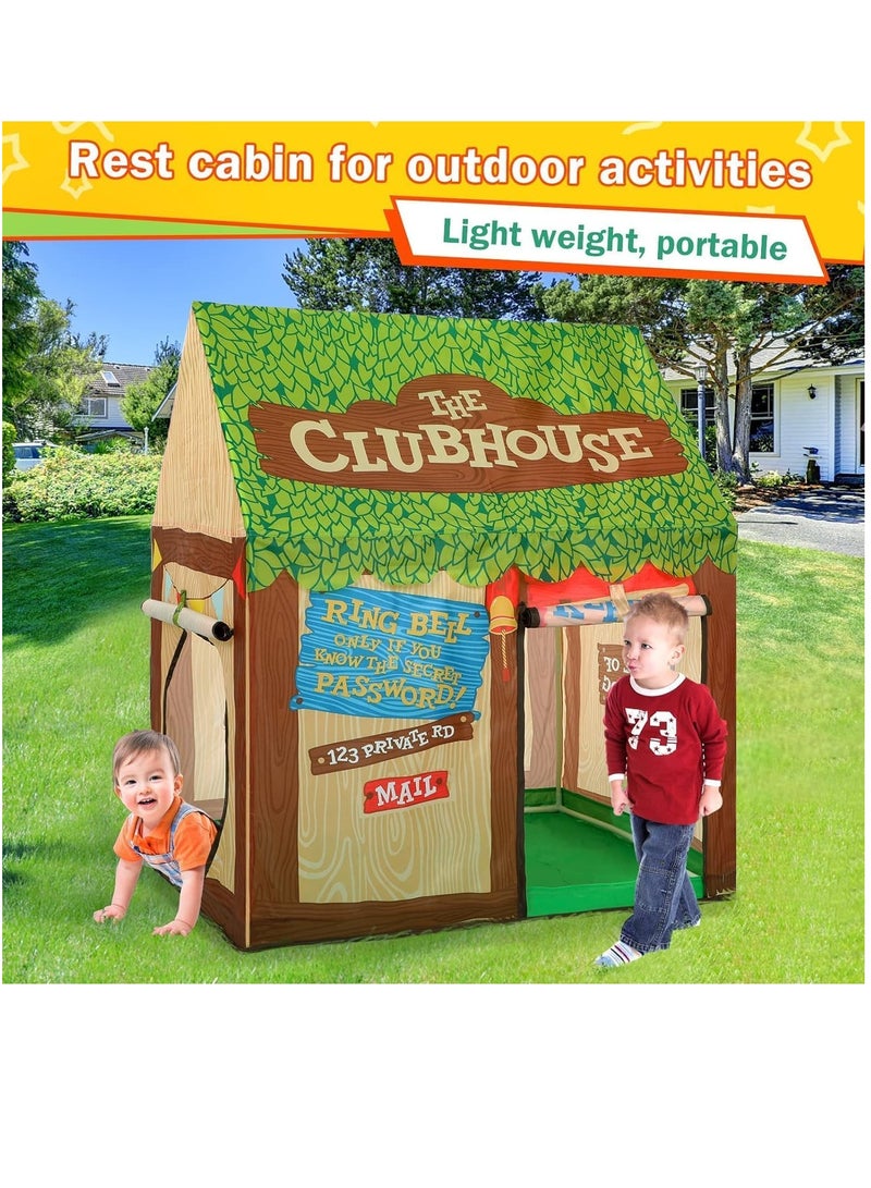Kids Play Tent Playhouses with Lights and Storage Bag Boys Girls Indoor Outdoor Activity Center Reading Corner