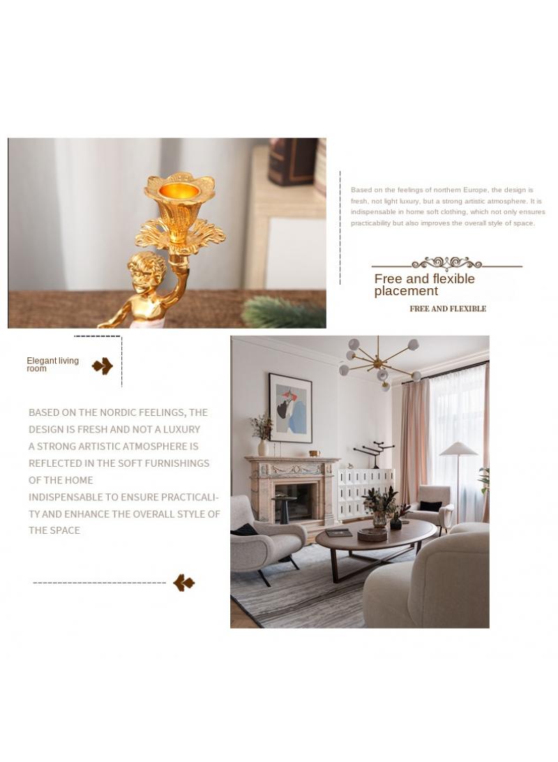 Children'S Lighting Decoration With A Torch Candlestick Exquisite Tabletop Decorative Candlestick Ornaments