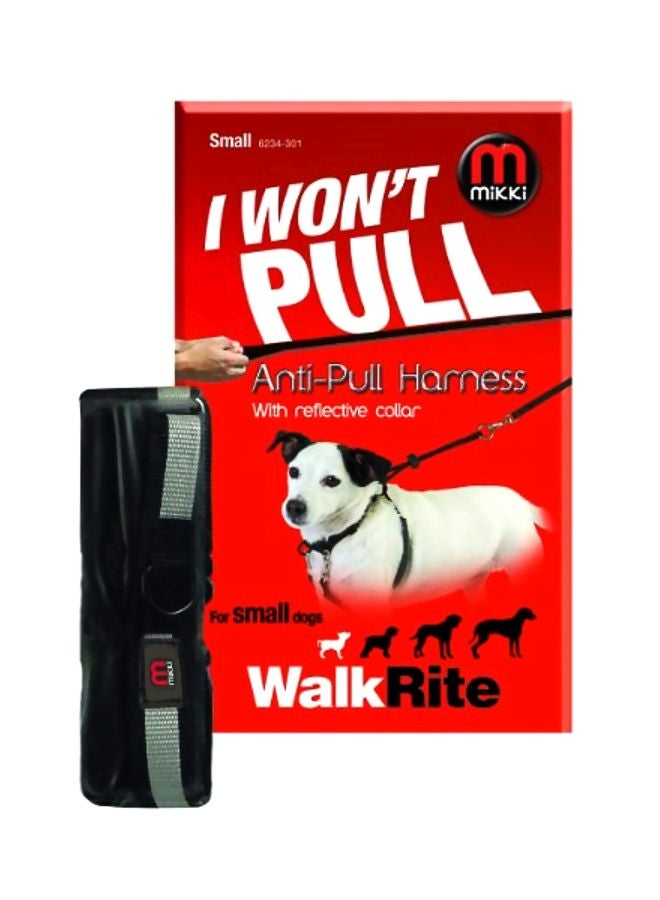 Walkrite Anti-Pull Harness Black/Grey S