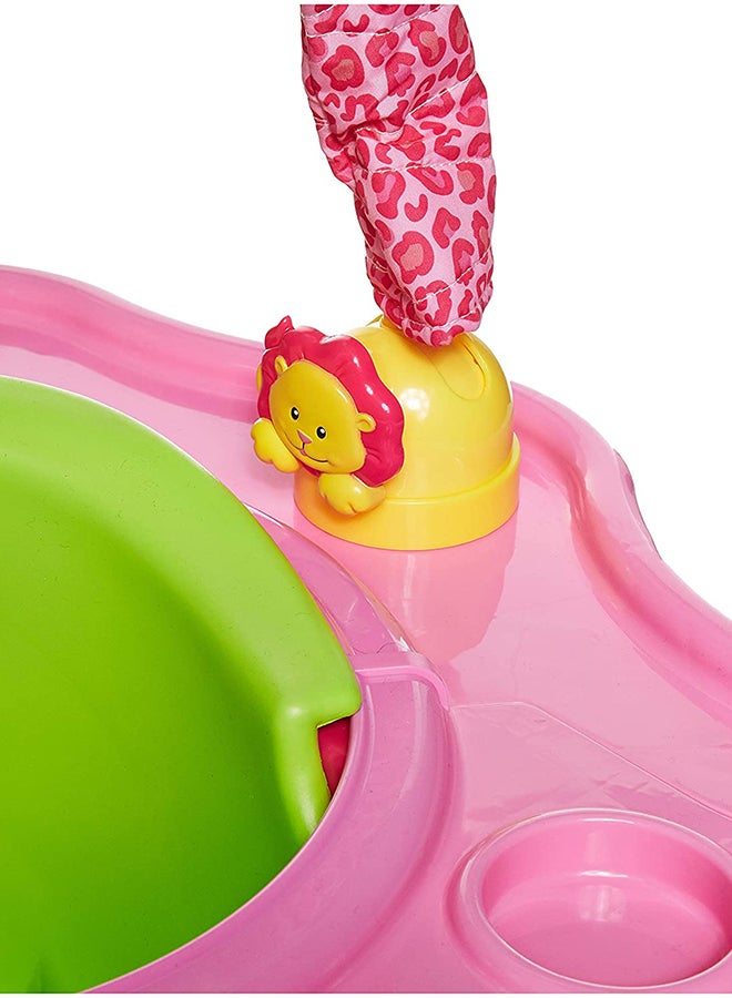 3-Stage Deluxe 360 Degree Rotational Super Seat With 6 Playful Toys, Island, Pink/Green - SI/13306