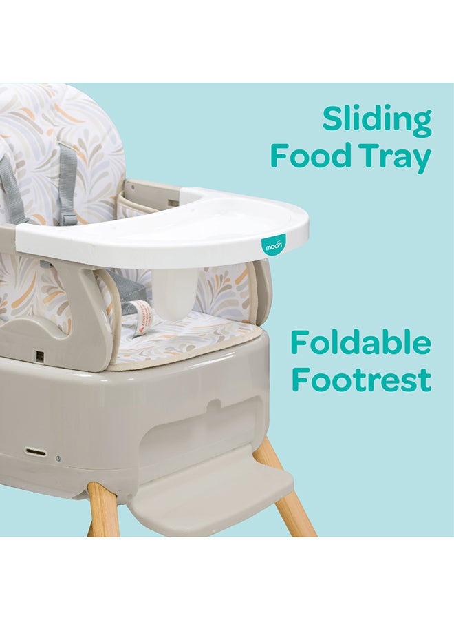 4-In-1 HiteRite Convertible Baby Booster Dining Highchair - Beige