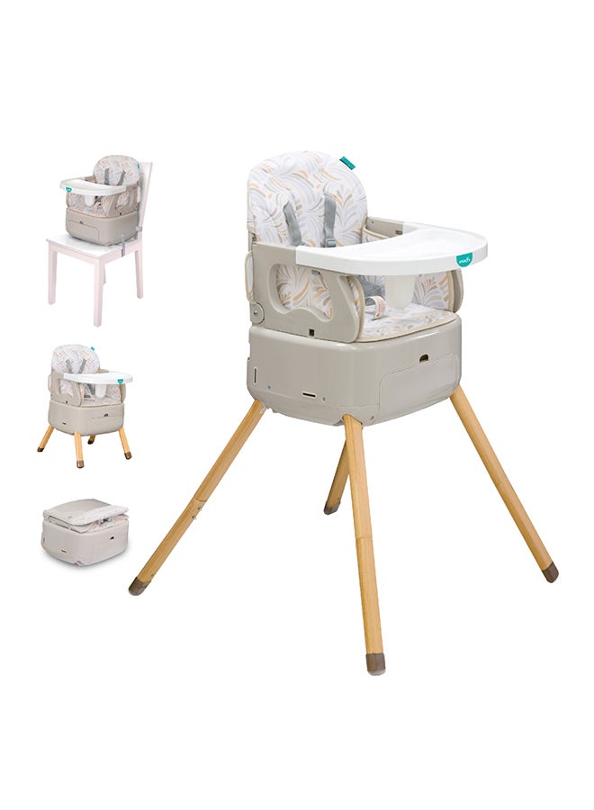 4-In-1 HiteRite Convertible Baby Booster Dining Highchair - Beige