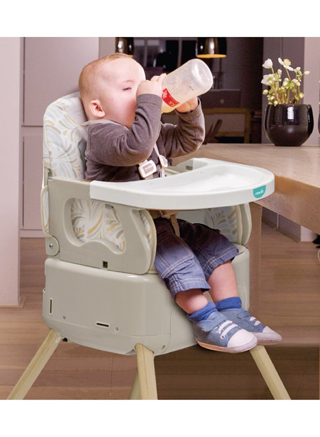 4-In-1 HiteRite Convertible Baby Booster Dining Highchair - Beige