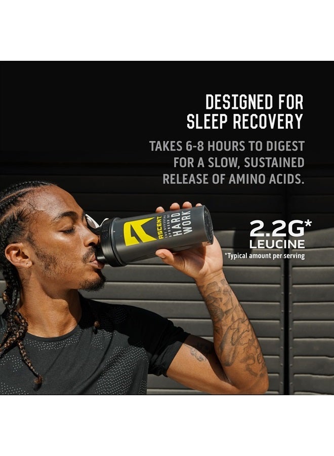 Casein Protein Powder - 25g Micellar Casein Powder with Zero Artificial Flavors & Sweeteners, Gluten-Free, No Added Sugar, 4.9g BCAA, 2.2g Leucine - Vanilla Bean, 2 Pounds