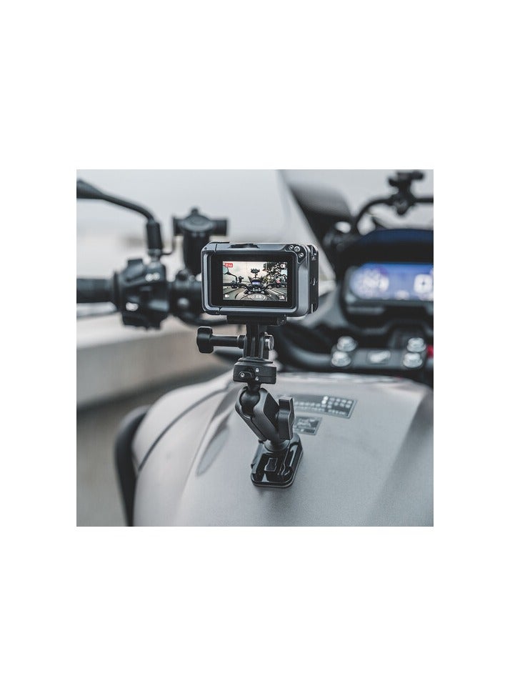 Action Camera Helmet Mount With Caplock Ball Head Arm
