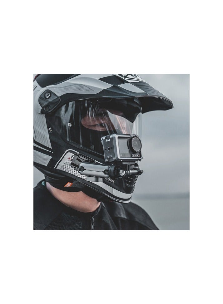 Action Camera Helmet Mount With Caplock Ball Head Arm
