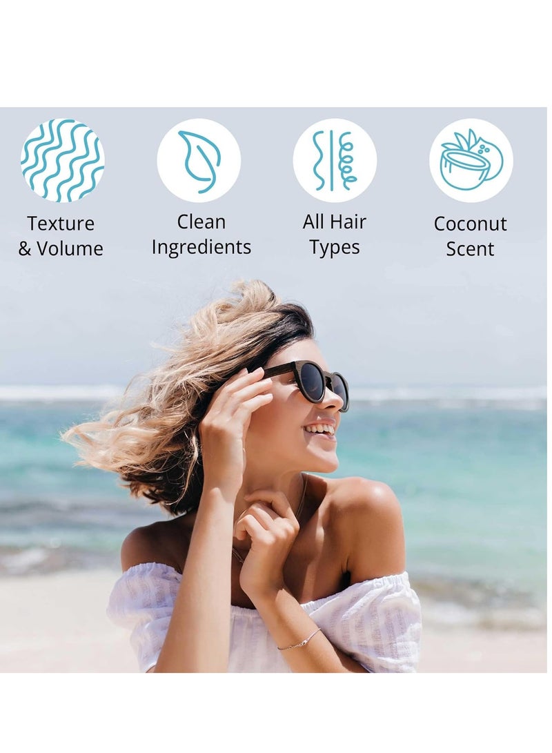 Sea Salt Spray for Textured Beach Waves & Volume - USA Made with Organic Ingredients, Texturing & Volumizing Spray for Fine Hair for Men & Women