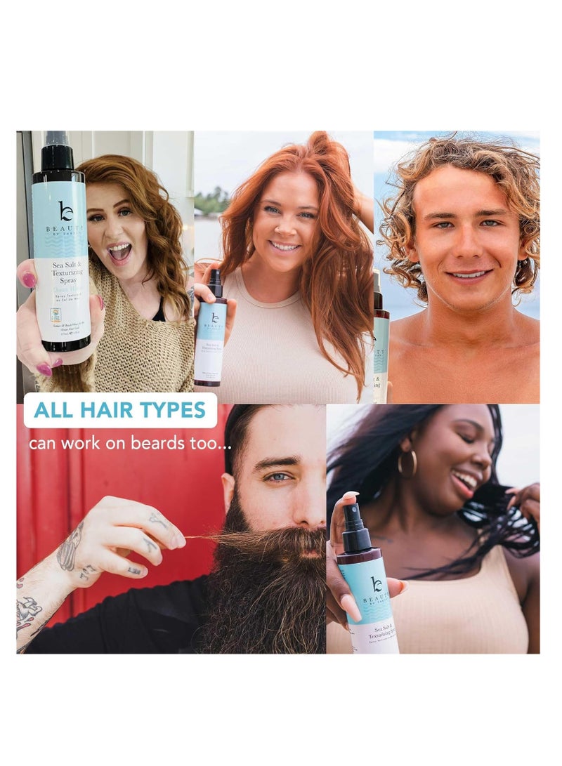 Sea Salt Spray for Textured Beach Waves & Volume - USA Made with Organic Ingredients, Texturing & Volumizing Spray for Fine Hair for Men & Women