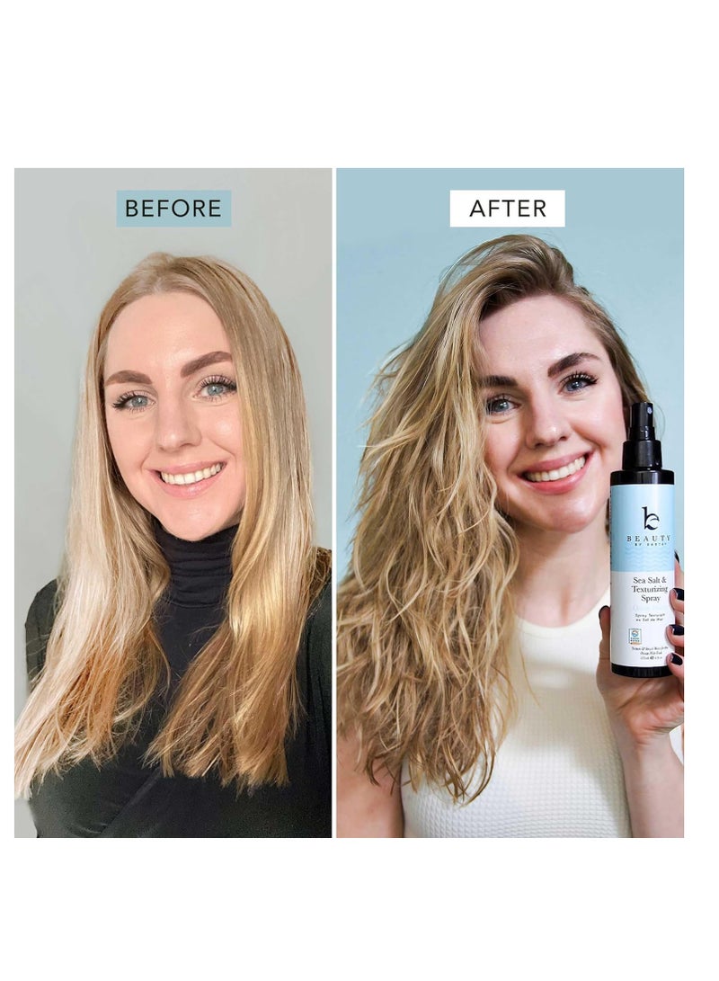 Sea Salt Spray for Textured Beach Waves & Volume - USA Made with Organic Ingredients, Texturing & Volumizing Spray for Fine Hair for Men & Women