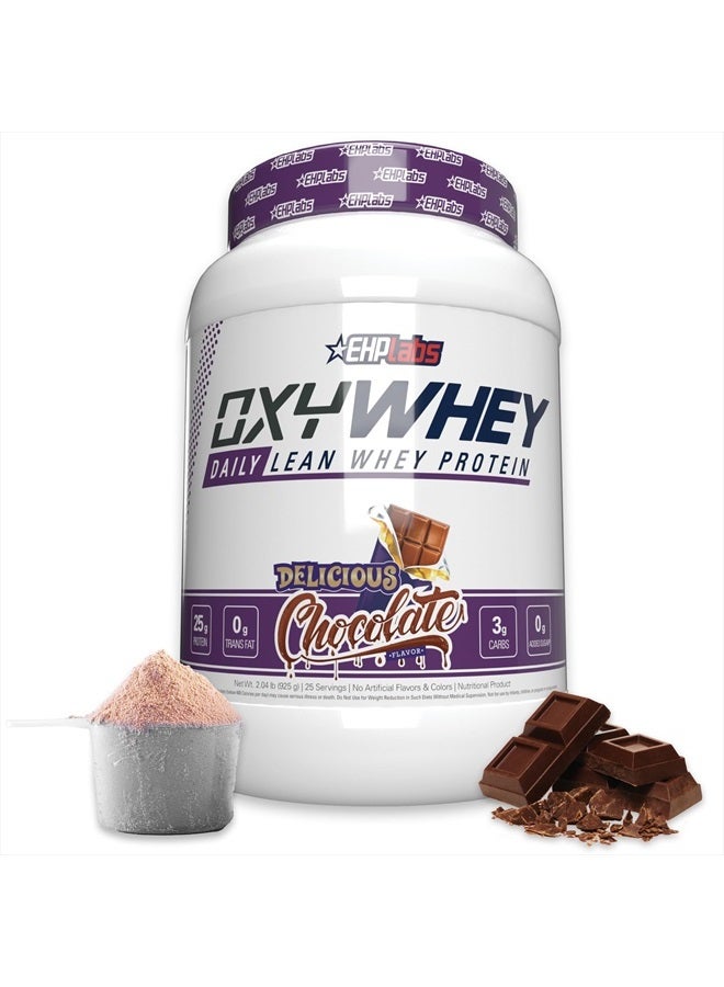 EHPlabs OxyWhey Whey Protein Isolate Powder - 25g of Whey Isolate Protein Powder, Meal Replacement Shake, Sugar Free Protein Powder - 25 Serves (Delicious Chocolate)