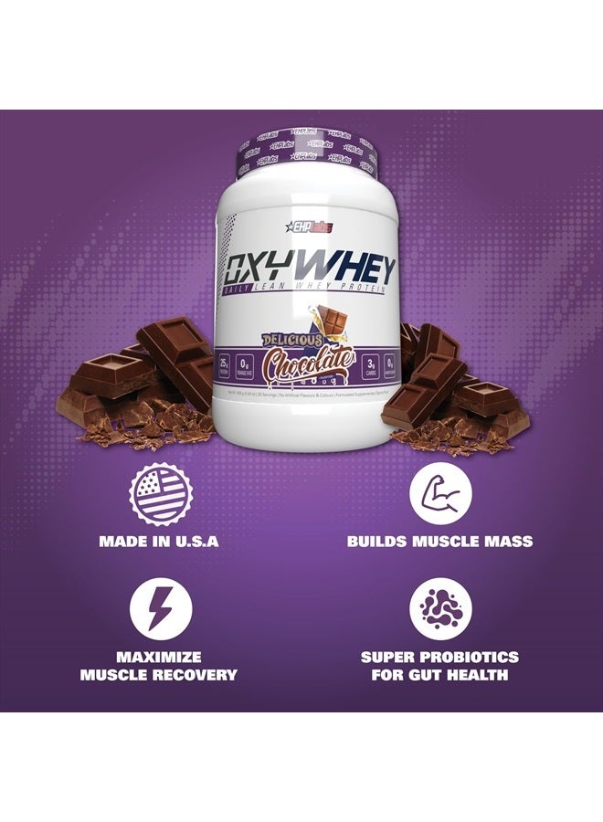 EHPlabs OxyWhey Whey Protein Isolate Powder - 25g of Whey Isolate Protein Powder, Meal Replacement Shake, Sugar Free Protein Powder - 25 Serves (Delicious Chocolate)