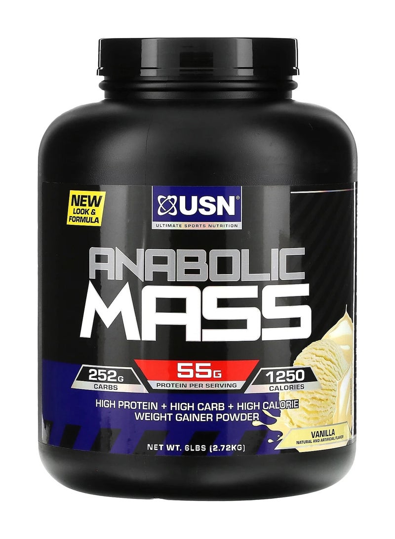 USN Anabolic Mass 2.72 kg Vanilla Flavor 8 Serving