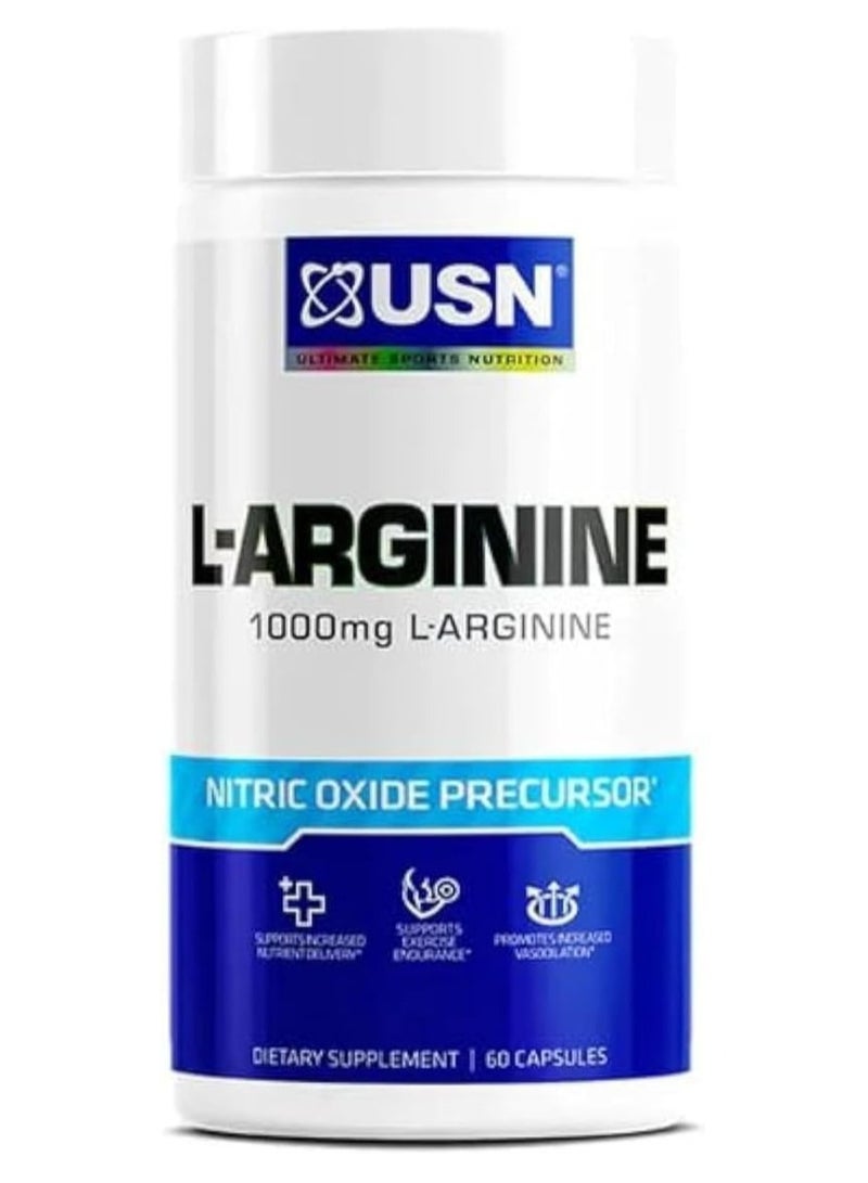 USN L-Arginine 60 Capsules 30 Serving