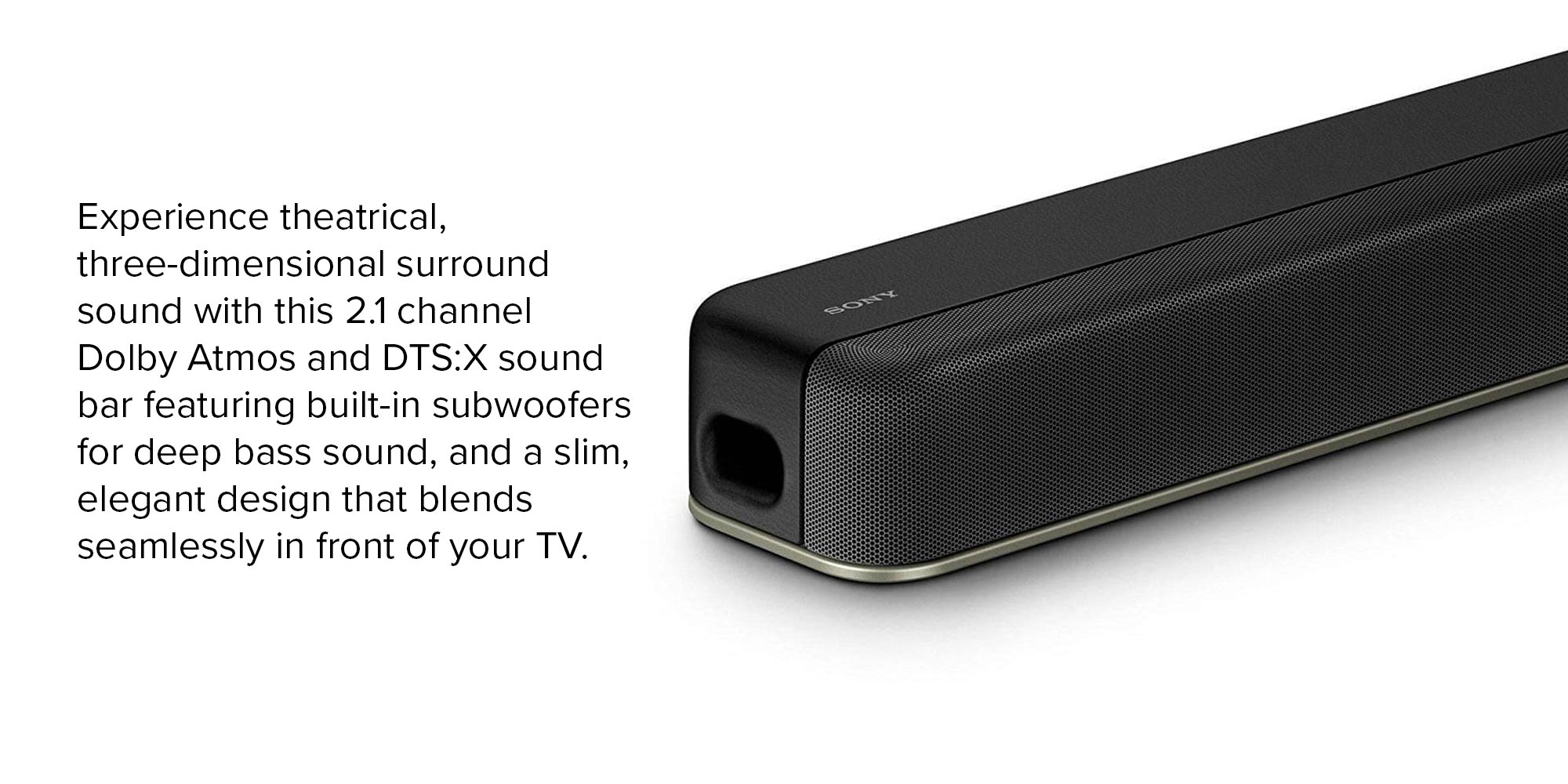 Dolby Atmos Single Soundbar HTX8500 Black