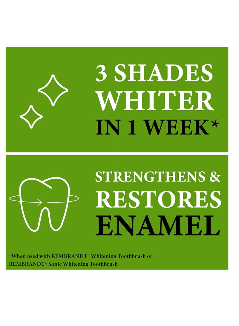 Rembrandt Deeply White + Peroxide Whitening Toothpaste, Peppermint Flavor, 3.5-Ounce (Pack of 2) (Packaging may Vary)