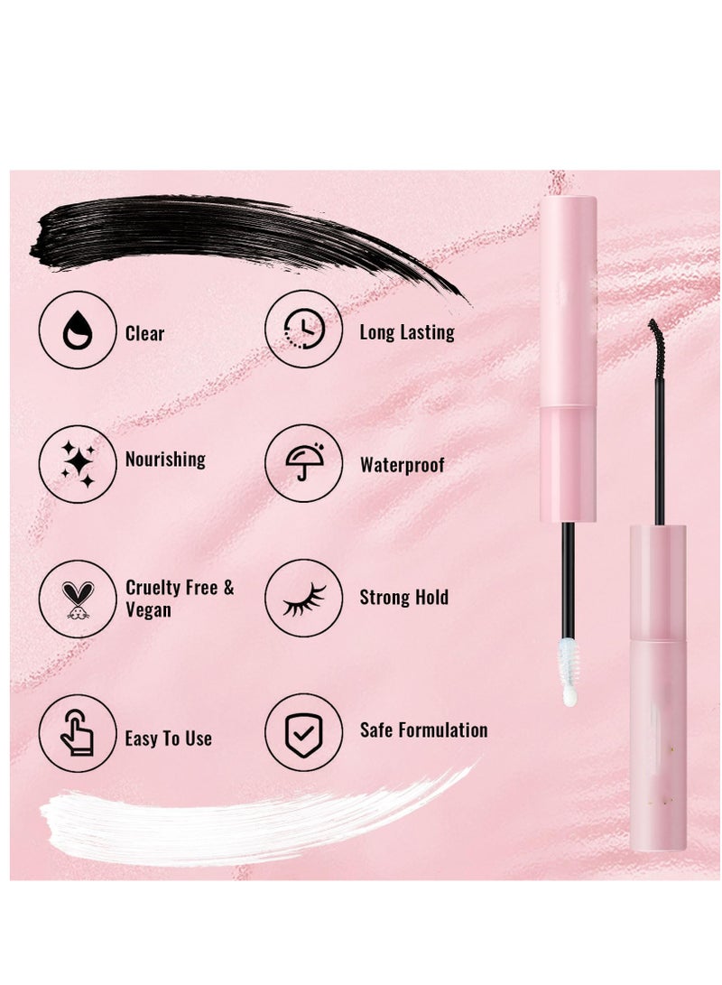 Lash Bond and Seal Waterproof, Cluster Lash Glue for Cluster Eyelash Extensions, Strip Eyelash Bond and Seal Waterproof with Strong Hold And Latex Free for All Day Wear
