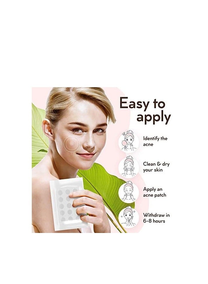 LE GUSHE K-BEAUTY Pimple Patches for Face (132 dots) - Hydrocolloid Acne Patch for Zits and Blemishes - Invisible Blemish Patches | Spot Cover Stickers for Glowing Skin | Korean Skin Care