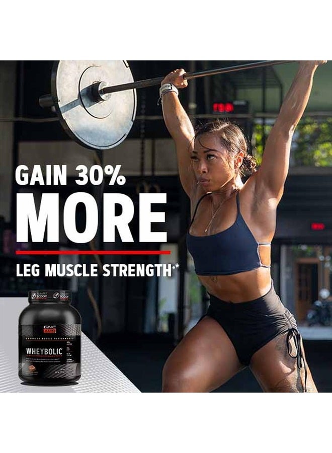 AMP Wheybolic Protein Powder | Targeted Muscle Building and Workout Support Formula | Pure Whey Protein Powder Isolate with BCAA | Gluten Free | Chocolate Fudge | 33 Servings