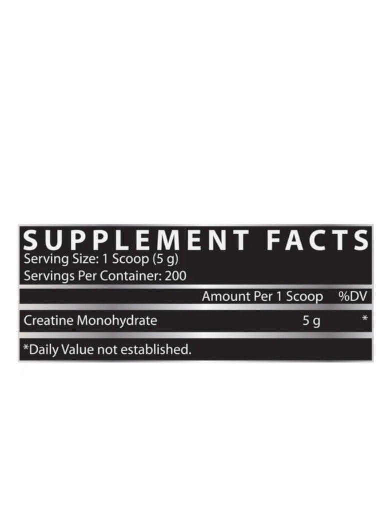 Creatine Monohydrate Pure Micronized Strength And Performance Powder Unflavored 2.2 lbs 1000 g